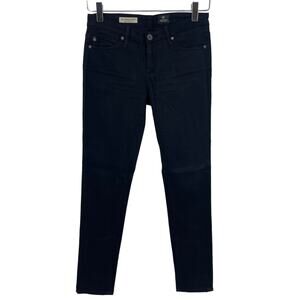 AG Adriano Goldschmied Black The Stevie Ankle Slim Straight Leg Jeans Size 25 R